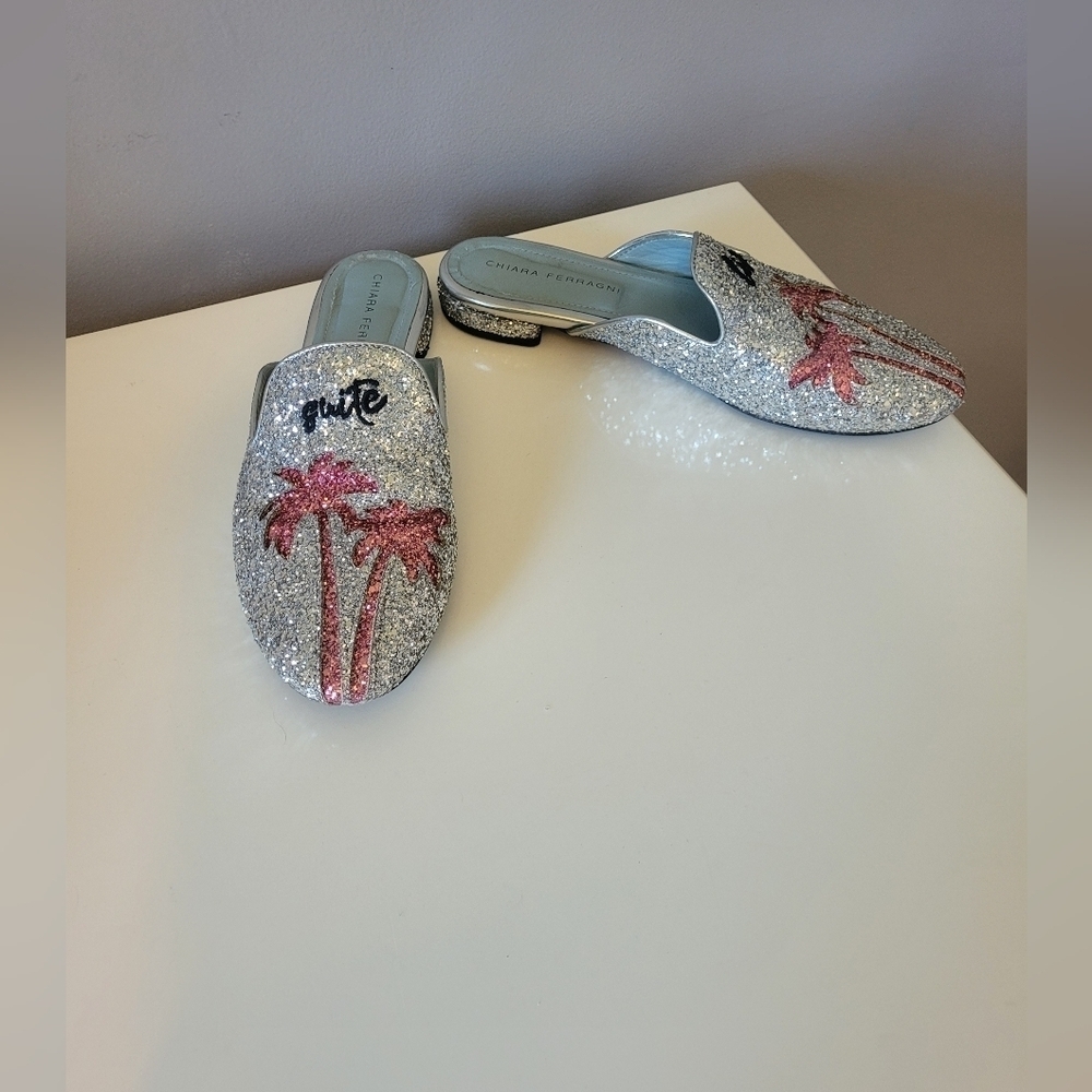Chiara Ferragni Suite Life Mules, VGUC, Size 39